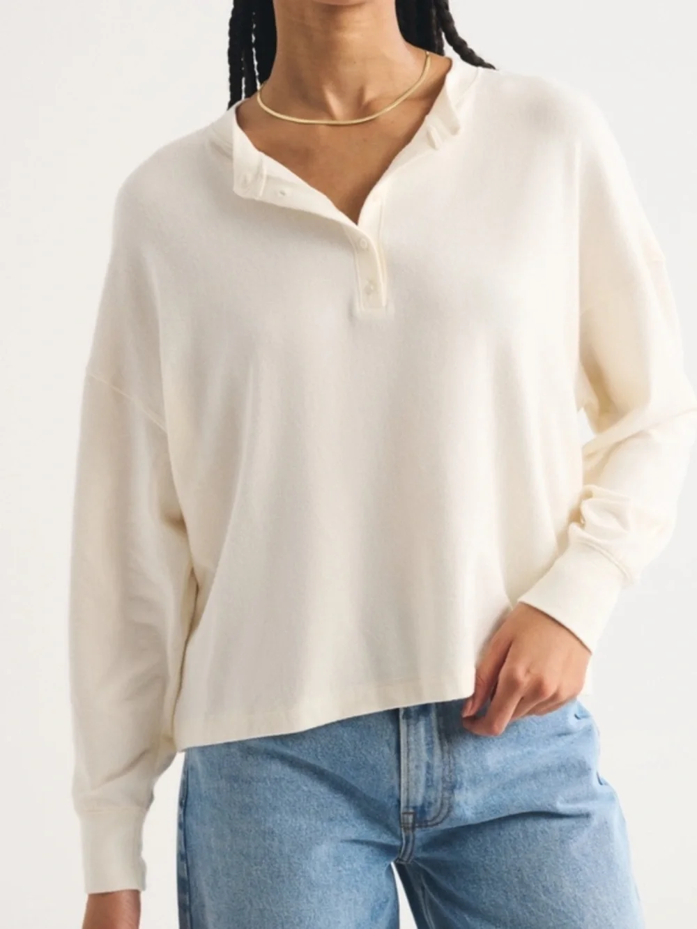 Abercrombie & Fitch - Cloud Soft Lounge Collection Henley - Picture 2 of 9